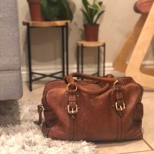 Anthropologie leather handbag